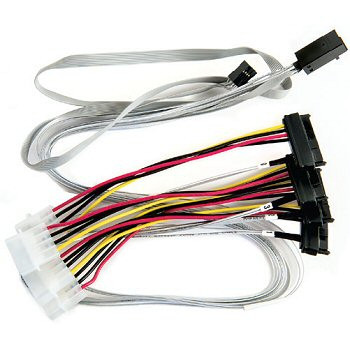 Kabel Adaptec 2280100-R (SFF-8643 M - SFF-8482 M, 0,8m, kolor szary)