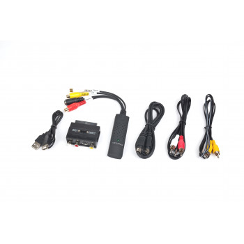 Adapter GEMBIRD UVG-002 (USB M - RCA, S-Video F, 0,50m, kolor czarny)