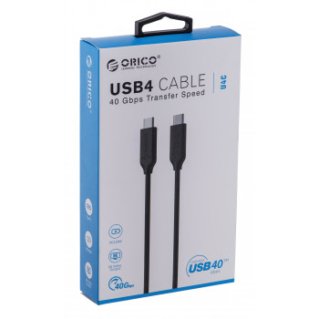 ORICO KABEL USB-C 4.0, 100W, 8K60HZ, 40 GBPS, 0,8M