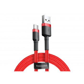 Kabel Baseus Cafule CATKLF-A09 (USB 2.0 - USB typu C , 0,50m, kolor czerwony)