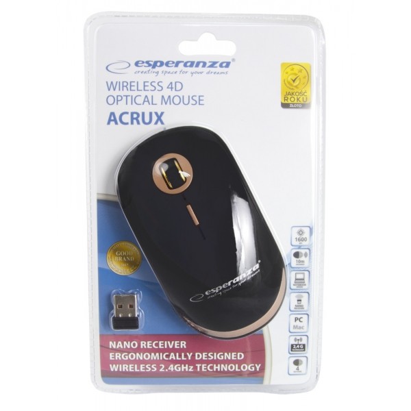 Mysz bezprzewodowa optyczna USB Acrux Mysz bezprzewodowa optyczna USB Acrux