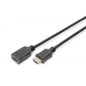 Kabel przedłużający HDMI HighSpeed z Ethernetem 1080p 60Hz FHD Typ HDMI A/HDMI A M/Ż 5m Czarny