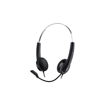 GENIUS sluchátka HS-220U/ USB/ černo-stříbrný