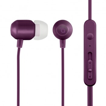 Słuchawki z mikrofonem HE21P douszne fioletowe
