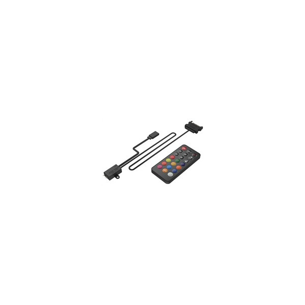 SilentiumPC řídící panel podsvícení Nano-Reset Remote ARGB KIT, 4x3-pin ARGB konektor, černý + dálkový ovladač SilentiumPC řídící panel podsvícení Nano-Reset Remote ARGB KIT, 4x3-pin ARGB konektor, černý + dálkový ovladač