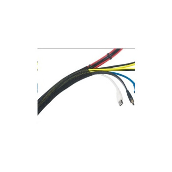 AKASA kabelový organizér, černý, Black Braided Cable Sleeve Wrap, 2M