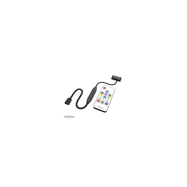 AKASA ovladač Vegas Remote Control Mate,3-Pin aRGB controller cable+remote AKASA ovladač Vegas Remote Control Mate,3-Pin aRGB controller cable+remote