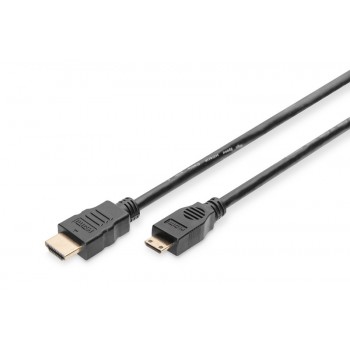 Kabel połączeniowy HDMI HighSpeed 1080p 60Hz FHD Typ HDMI A/HDMI C M/M 3m Czarny