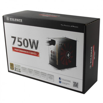 Power Supply XILENCE 750 Watts Efficiency 80 PLUS GOLD PFC Active XN073