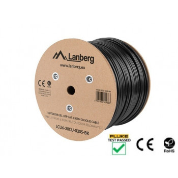 Kabel U/UTP Lanberg LCU6-30CU-0305-BK (UTP, 305m, kat. 6, kolor czarny)