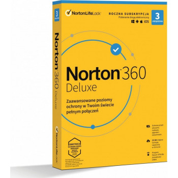 Norton 360 Deluxe 3D/12M BOX (NIE WYMAGA KARTY)