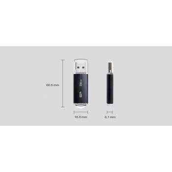 Pendrive Silicon Power Blaze B02 256GB USB 3.1 kolor czarny