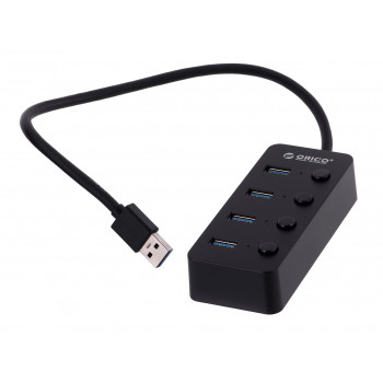 ORICO HUB USB-A 4X USB-A, pasywny Z WYŁĄCZNIKAMI