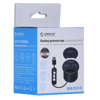 ORICO HUB USB-A DESKTOP POWER GROMMET - USB+AUDIO