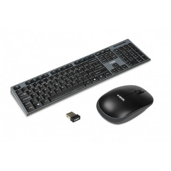 Zestaw klawiatura + mysz IBOX DESKTOP PRO KIT IKMS606W (USB 2.0, (US), kolor czarny, optyczna, 1200 DPI)