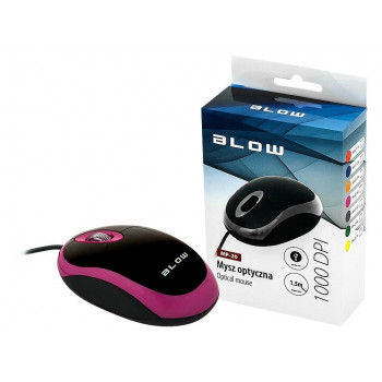 Mysz BLOW Mp-20 84-014 (optyczna, 1000 DPI, kolor różowy)