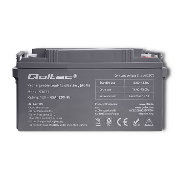 Akumulator bezobsługowy Qoltec 53037