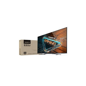 GIGABYTE LCD - 54,6" Gaming monitor S55U UHD, 38400x2160, 120Hz, 5000:1, 500cd/m2, 2ms, 2xHDMI 2.1, 1xUSB 2.0, VA