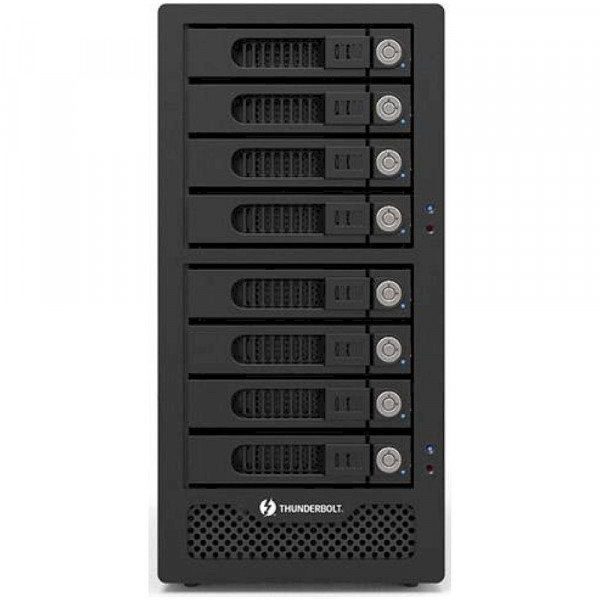 RAIDON Festplatten-Array GR8670-TB3 - 8 x 2.5"/3.5" SAS/SATA HDD/SSD - 2 x Thunderbolt 3 RAIDON Festplatten-Array GR8670-TB3 - 8 x 2.5"/3.5" SAS/SATA HDD/SSD - 2 x Thunderbolt 3
