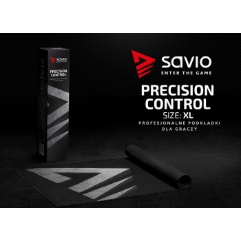 Podkładka pod mysz gaming SAVIO Precision Control XL 900x400x3mm, obszyta