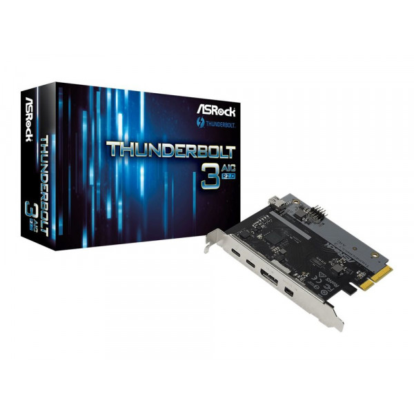 ASRock Thunderbolt 3 AIC R2.0 - Thunderbolt-Adapter - PCIe 3.0 x4 - Thunderbolt 3 x 2 ASRock Thunderbolt 3 AIC R2.0 - Thunderbolt-Adapter - PCIe 3.0 x4 - Thunderbolt 3 x 2