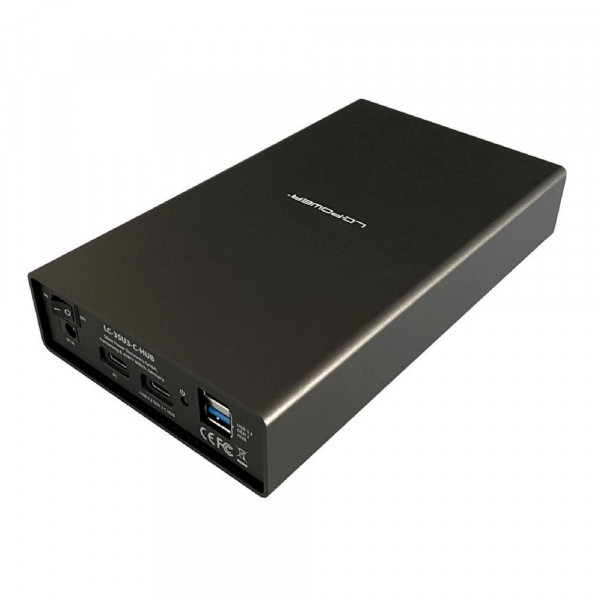 LC-POWER Speichergehäuse LC-35U3-C-HUB - 3.5" SATA HDD/SSD - USB 3.2 LC-POWER Speichergehäuse LC-35U3-C-HUB - 3.5" SATA HDD/SSD - USB 3.2