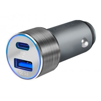 LogiLink Auto-Netzteil - USB, USB-C - 36 Watt