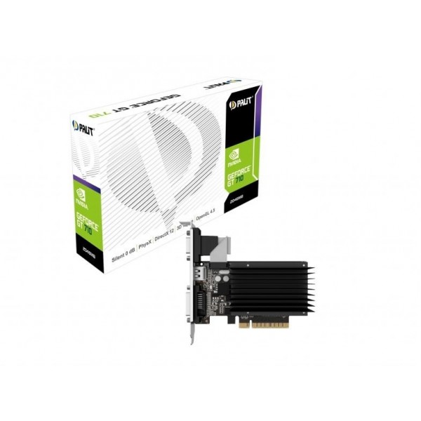 Karta graficzna GeForce GT 710 2GB GDDR3 64BIT HDMI/DVI-D/VGA Karta graficzna GeForce GT 710 2GB GDDR3 64BIT HDMI/DVI-D/VGA