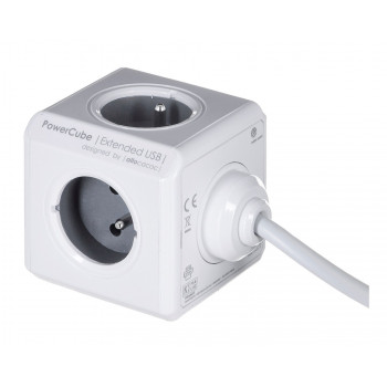 Przedłużacz allocacoc PowerCube Extended USB 2404/FREUPC (3m, kolor szary)