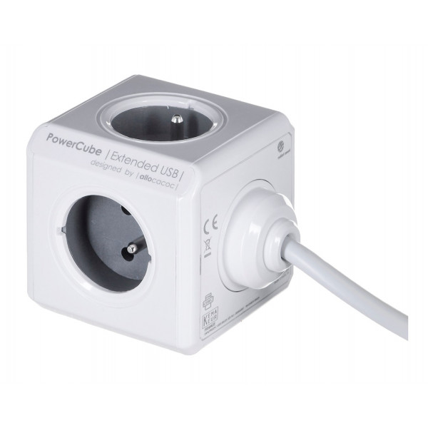 Przedłużacz allocacoc PowerCube Extended USB 2404/FREUPC (3m, kolor szary) Przedłużacz allocacoc PowerCube Extended USB 2404/FREUPC (3m, kolor szary)