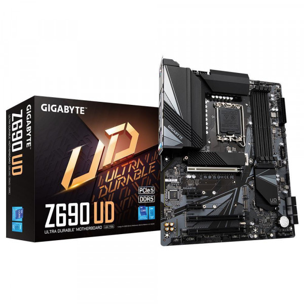 Mainboard GIGABYTE Intel Z690 Express LGA1700 ATX Memory DDR5 Memory slots 4 1xPCI-Express 1x 3xPCI-Express 16x 1xM.2 1xHDMI 1xD Mainboard GIGABYTE Intel Z690 Express LGA1700 ATX Memory DDR5 Memory slots 4 1xPCI-Express 1x 3xPCI-Express 16x 1xM.2 1xHDMI 1xD