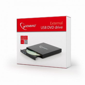 Napęd DVD na USB GEMBIRD DVD-USB-02 (USB 2.0, zewnętrzna)