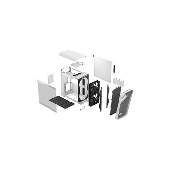 FRACTAL DESIGN skříň Torrent Compact White TG Clear Tint, USB 3.1 Type-C, 2x USB 3.0, bez zdroje, E-ATX