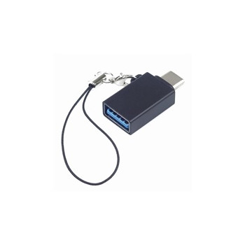 PremiumCord adaptér USB-C male - USB3.0  A female, OTG, černý s očkem na zavěšení