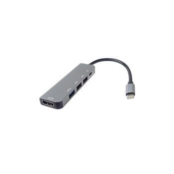 PremiumCord Adaptér USB-C na HDMI + USB3.0 + 2x USB2.0 + PD(power delivery)