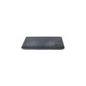 GEMBIRD Podstavec pod notebook NBS-2F15-05, pro notebooky do 15,6", LED, černý