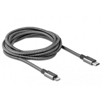 Kabel Lightning - USB-C 1m MFI szary szybkie ładowanie