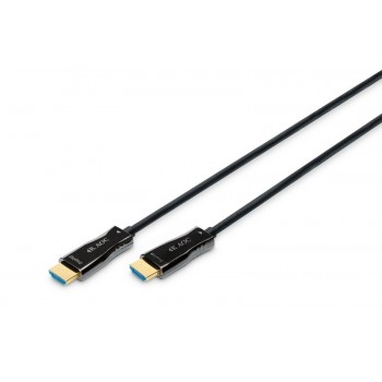 Kabel połączeniowy hybrydowy AOC HDMI 2.0 Premium HighSpeed 4K/60Hz UHD HDMI A/HDMI A M/M czarny 30m