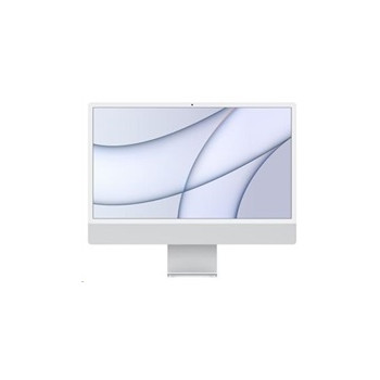 APPLE 24-inch iMac with Retina 4.5K display: M1 chip with 8-core CPU and 8-core GPU, 256GB - Silver