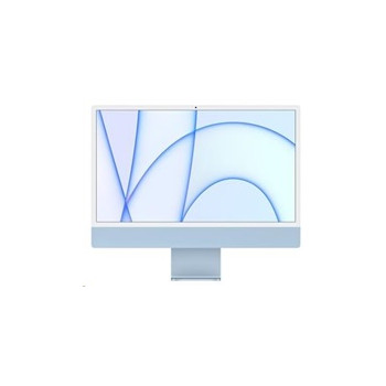 APPLE 24-inch iMac with Retina 4.5K display: M1 chip with 8-core CPU and 8-core GPU, 256GB - Blue