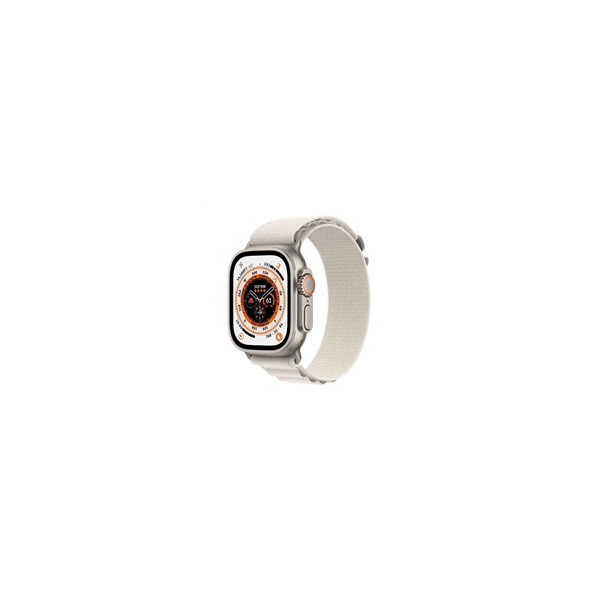 APPLE Watch Ultra GPS + Cellular, 49mm Titanium Case with Starlight Alpine Loop - Large APPLE Watch Ultra GPS + Cellular, 49mm Titanium Case with Starlight Alpine Loop - Large