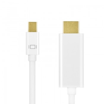 Kabel mini DisplayPort do HDMI,4K 1m Biały