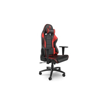 SPC Gear SR300 V2 RD herní židle černo-červená - kožená