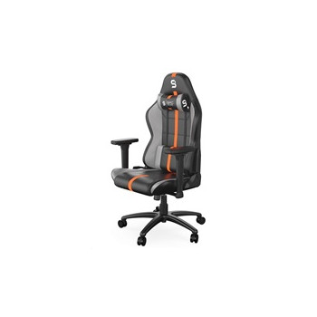 SPC Gear herní židle SR400 / imitace kůže / černo-oranžová
