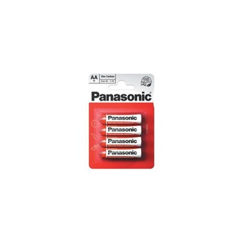 PANASONIC Zinkouhlíkové baterie Red Zinc R6RZ/4BP EU AA 1,5V (Blistr 4ks)