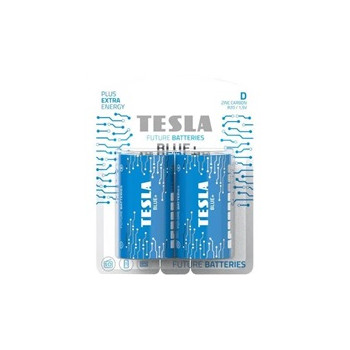 TESLA BATTERIES D BLUE+ ( R20 / BLISTER FOIL 2 PCS)