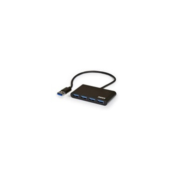 PORT HUB USB-A, 4x USB-A 3.0, černá