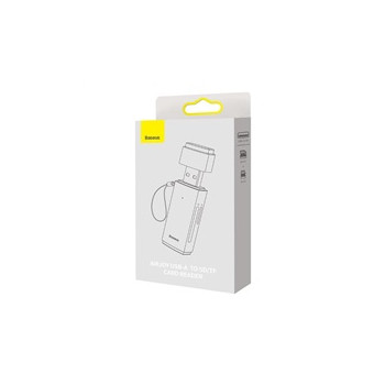 Baseus čtečka paměťových karet Lite Series USB-A/SD, microSD, šedá