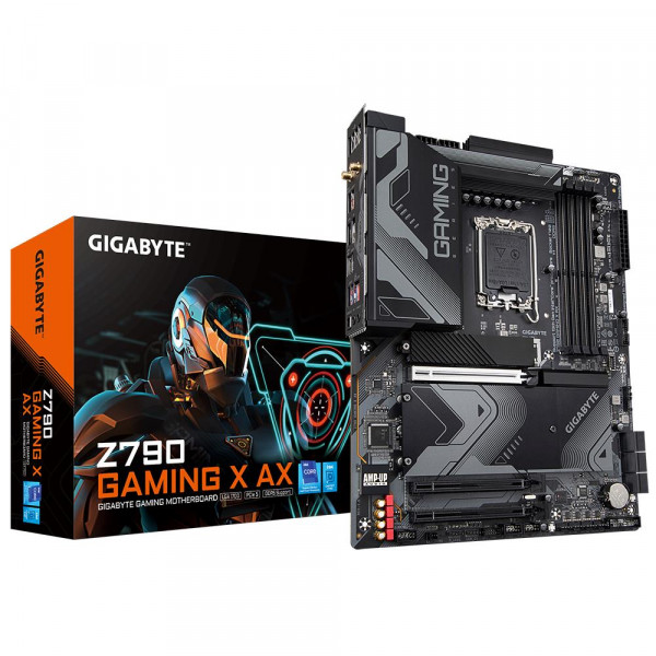 Mainboard GIGABYTE Intel Z790 LGA1700 ATX Memory DDR5 Memory slots 4 1xPCI-Express 4.0 16x 1xPCI-Express 5.0 16x 4xM.2 1xHDMI 1x Mainboard GIGABYTE Intel Z790 LGA1700 ATX Memory DDR5 Memory slots 4 1xPCI-Express 4.0 16x 1xPCI-Express 5.0 16x 4xM.2 1xHDMI 1x
