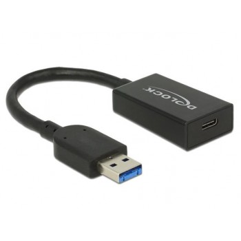 Adapter USB-A(M) 3.1 GEN 2 - USB-C(F) 15cm czarny